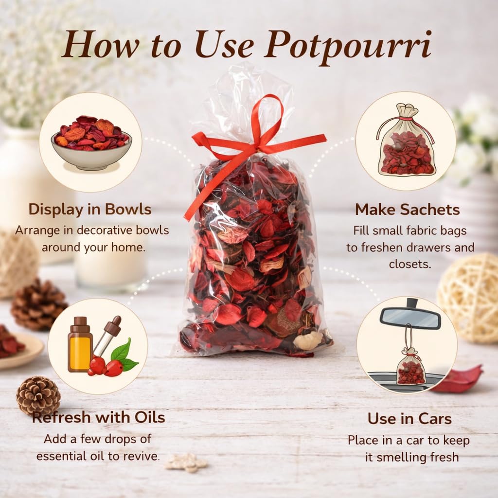 Potpourri – Natural Dried Flower (2  Packet X 140gm Each)